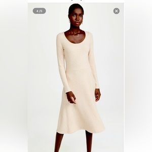 Vince rib knit fit and flare dress m